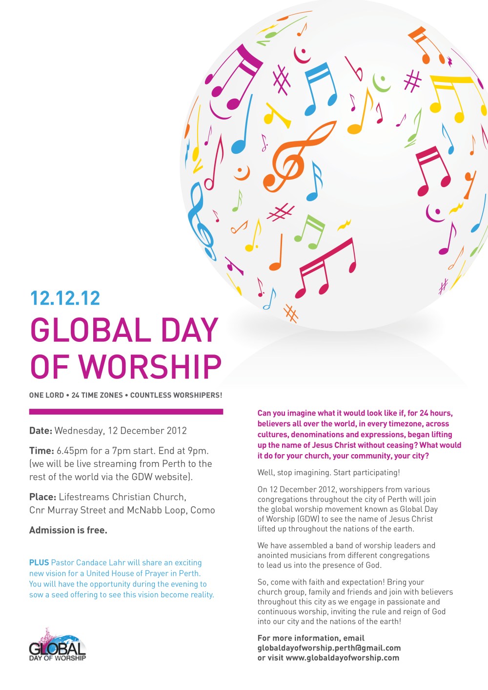 Global Day of Worship Poster